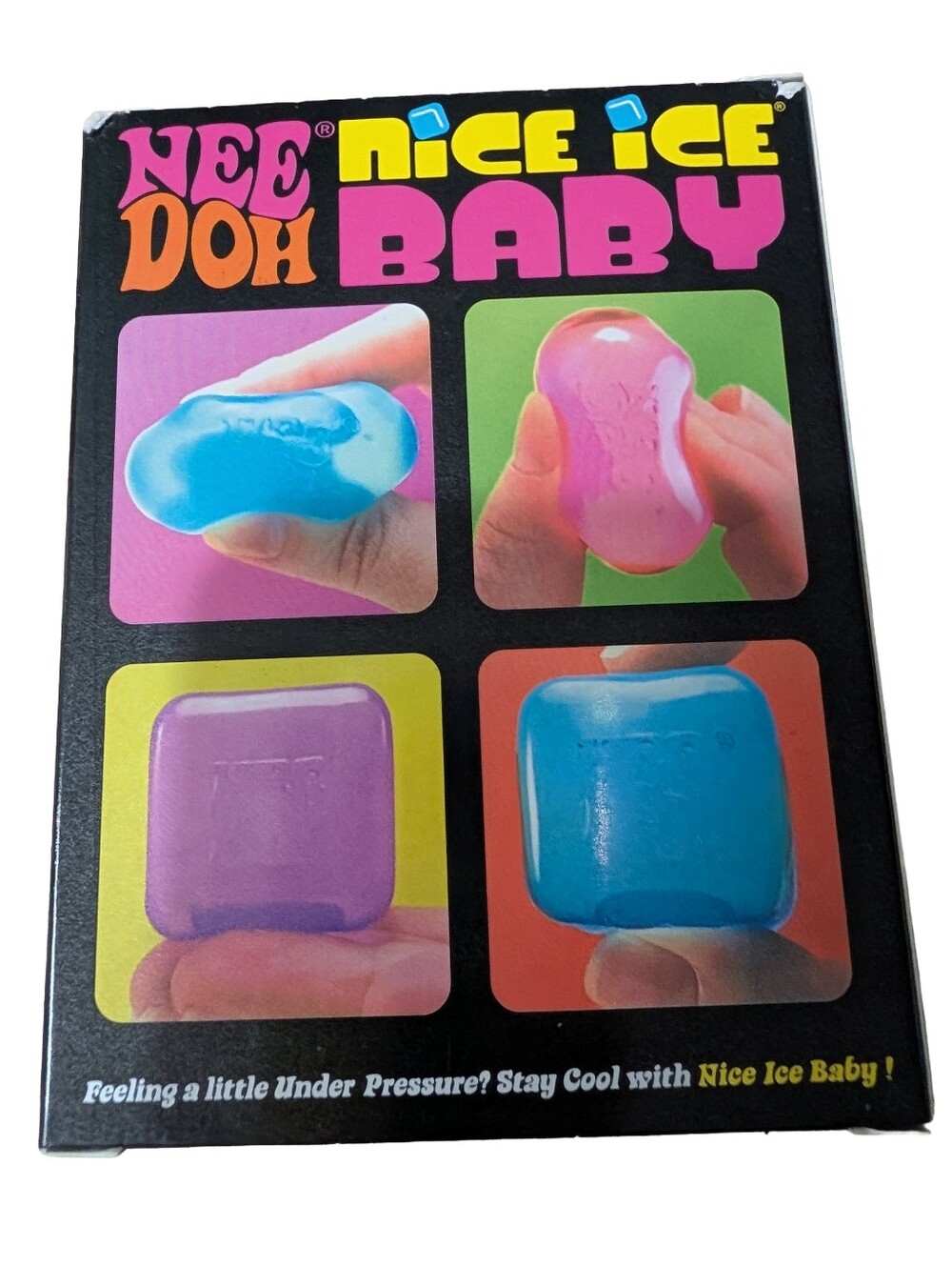 NeeDoh Nice Ice Baby 4 pack, Set of Four Nee Doh Mini Nice Cube Pink Blue Purple - Picture 2 of 3